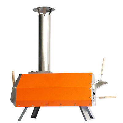 16 Inch Portable Pellet Pizza Maker Stove with Orange Color and Powder Spraying Surface