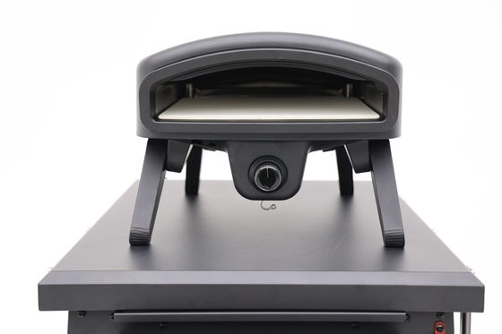 5000W Power Foldable Leg 14 Inch Stainless Steel Pizza Gas Oven for Commercial Baking