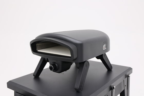 5000W Power Foldable Leg 14 Inch Stainless Steel Pizza Gas Oven for Commercial Baking