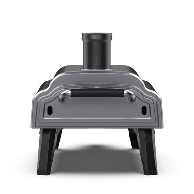 Matte Process Custom Stainless Steel 14" Pellet Rotating Pizza Oven for Outdoor Baking