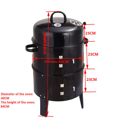 Outdoor Cooking Portable Charcoal BBQ Grill with Heat Indicator and Charcoal Lump Fuel