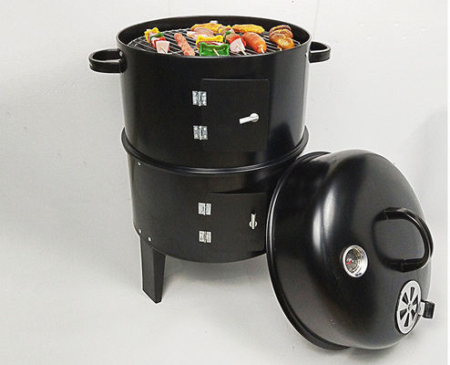 Outdoor Cooking Portable Charcoal BBQ Grill with Heat Indicator and Charcoal Lump Fuel