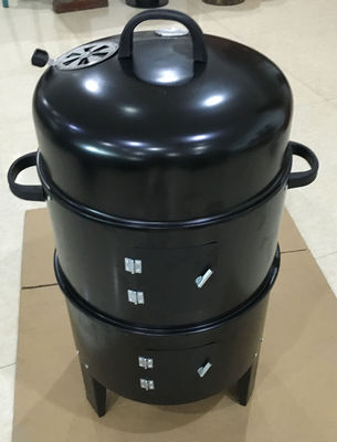 Metal Type Cold Rolled Steel 3 in 1 Portable BBQ Smoke Stove Charcoal Grill Machine
