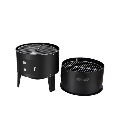 Metal Type Cold Rolled Steel 3 in 1 Portable BBQ Smoke Stove Charcoal Grill Machine