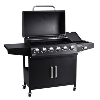 Large 70000btu Barbeque Charcoal Grill Outdoors Kitchen Metal 6 Burners Gas BBQ Grill