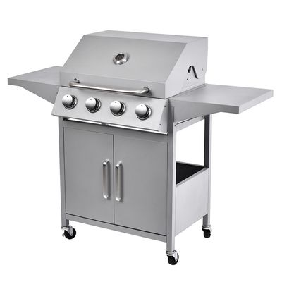 Moveable High Heat Stainless Steel Gas Type Butane Rotisserie Barbecue Oven Bbq Grill