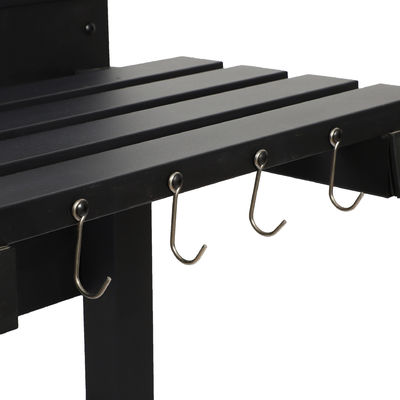 Folding Black Large Charcoal Grill Deluxe BBQ Smoker for Picnic Camping Patio Backyard Cooking