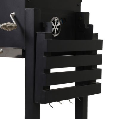 Folding Black Large Charcoal Grill Deluxe BBQ Smoker for Picnic Camping Patio Backyard Cooking