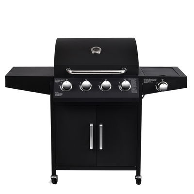 Customer Logo Gas BBQ Grill with Multiple Repurchase 4 1 Burners and Warming Area