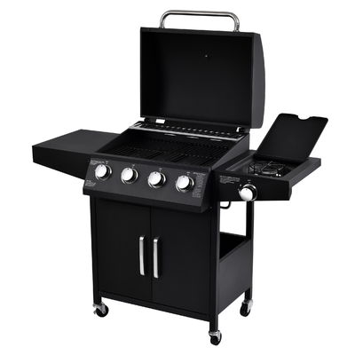 Customer Logo Gas BBQ Grill with Multiple Repurchase 4 1 Burners and Warming Area