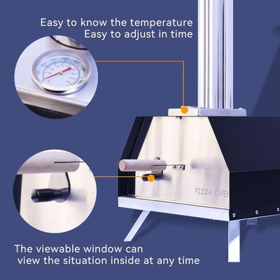 80*42*85cm Gas Pizza Oven Burner for 3-5 People Mini Portable Outdoor Baking Maker