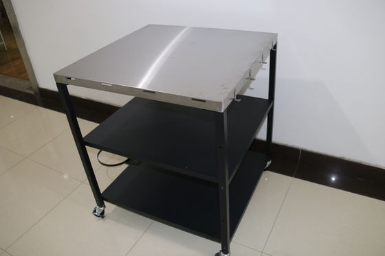 Digital Timer Control Pizza Cart Table for Home and Outdoor Party Space Optimization