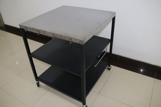 Digital Timer Control Pizza Cart Table for Home and Outdoor Party Space Optimization