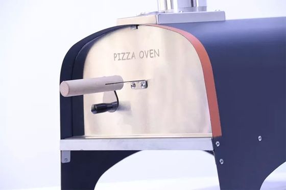 Stainless Steel Portable Wood Fire Pizza Oven With Chimney Embers For Camping Cooking