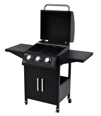26.8kg Portable Gas Bbq Grill with Trolley Outdoor Rotisserie Roaster Barbecue