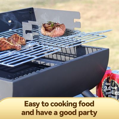 Metal Type Cold Rolled Steel Charcoal Grill BBQ Pellet Rotisserie Smoker for Outdoor